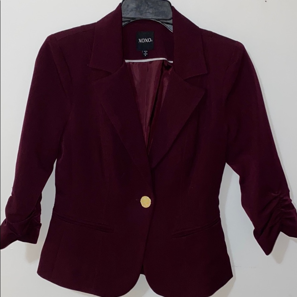 XOXO maroon coat